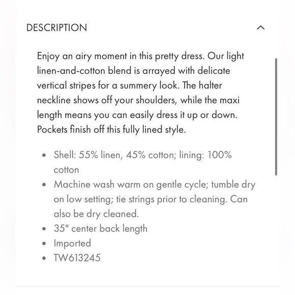 Tommy Bahama Chappel Striped Halter Maxi Dress - Picture 3 of 8